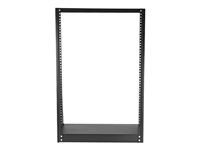 2-Post 16U Heavy-Duty Desktop Server Rack, Small Open Frame 19in Network Rack for Home/Office IT Equipment, TAA Compliant 2POSTRACK16