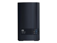 WD My Cloud EX2 Ultra WDBVBZ0060JCH - Dispositif de stockage personnel dans le nuage - 2 Baies - 6 To - HDD 3 To x 2 - RAID RAID 0, 1, JBOD - RAM 1 Go - Gigabit Ethernet - iSCSI support WDBVBZ0060JCH-EESN