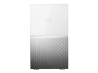 WD My Cloud Home Duo WDBMUT0120JWT - Dispositif de stockage personnel dans le nuage - 12 To - HDD 6 To x 2 - Gigabit Ethernet WDBMUT0120JWT-EESN
